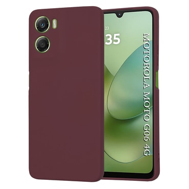 Techsuit SoftFlex szilikon tok Motorola Moto G06 készülékhez - plum red