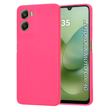Techsuit SoftFlex szilikon tok Motorola Moto G06 készülékhez - hot pink