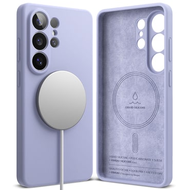 Tok Ringke "Silicone Magnetic" Samsung Galaxy S26 Ultra készülékekhez - lavender