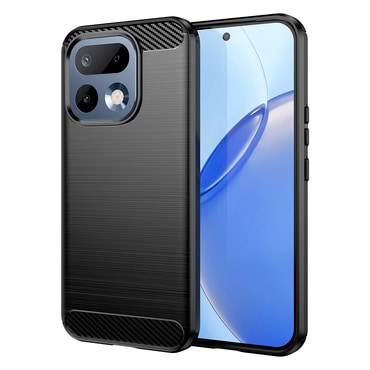 TPU gél tok "Brushed Carbon" Realme 16 Pro 5G készülékekhez - black