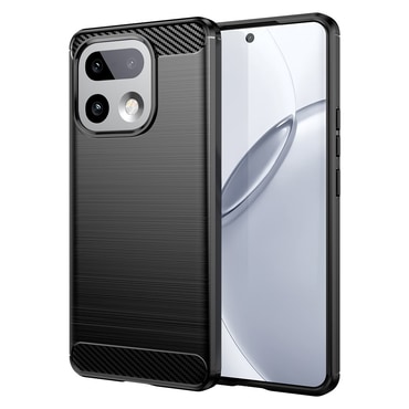 TPU gél tok "Brushed Carbon" Realme 16 Pro Plus 5G készülékekhez - black