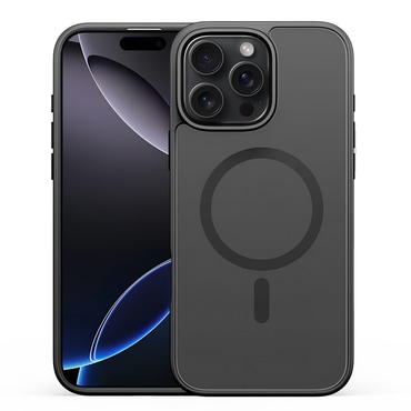 Hibrid tok "Yind" MagSafe mágnessel iPhone 16 Pro Max készülékekhez - black