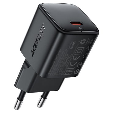 Fali 30W töltő Acefast "A118" GaN, USB-C - black