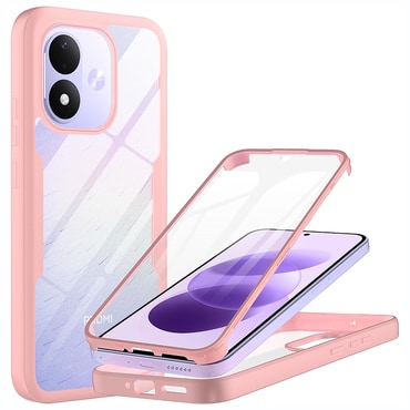 Hibrid tok Techsuit "ColorVerse 360" teljes körű védelemmel Xiaomi Redmi Note 17 4G / 5G készülékhez - pink