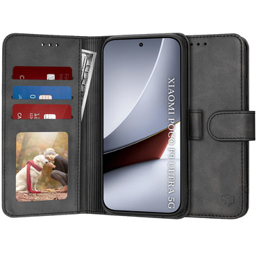 Nyitható tok Techsuit "Diary Book" Xiaomi Poco F9 Ultra készülékekhez - fekete