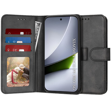 Nyitható tok Techsuit "Diary Book" Xiaomi Poco F9 Pro készülékekhez - fekete