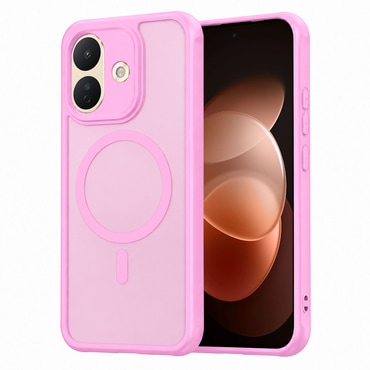 Hibrid tok "HaloFrost II MagSafe" Xiaomi Redmi Note 17 Pro 5G készülékhez - pink