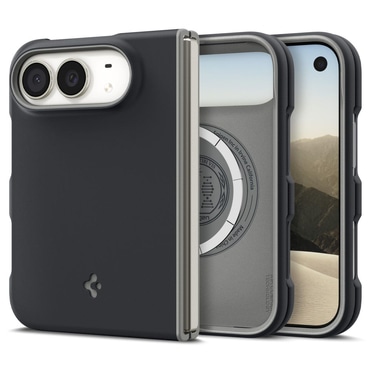 Tok Spigen "Nano Pop Mag" iPhone Duo készülékekhez - black sesame