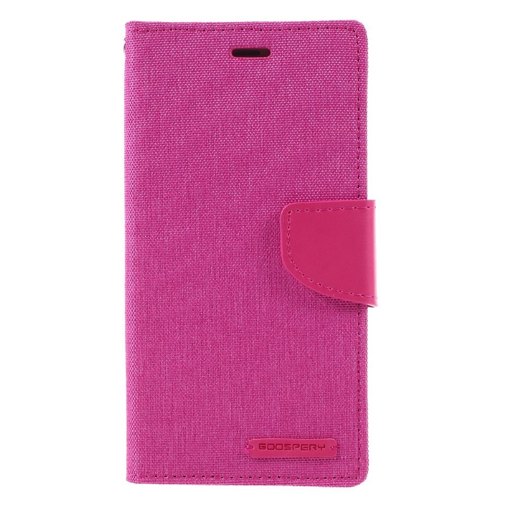 Nyitható tok Goospery Canvas Diary Huawei Honor 8 Lite / P8 Lite 2017 készülékekhez - rózsaszín