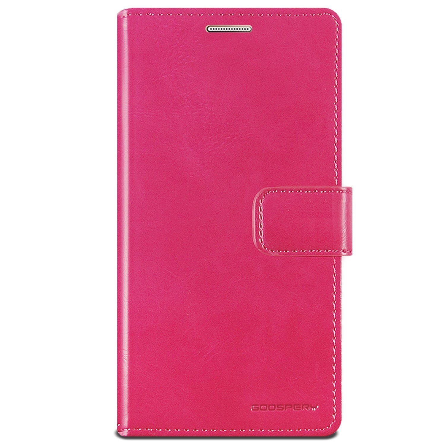 Nyitható tok és tárca Goospery Mansoor Diary iPhone X / XS készülékekhez - bíborvörös