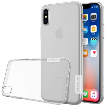 Prémium vékony tok "Nature" iPhone X / XS készülékekhez - átlátszó
