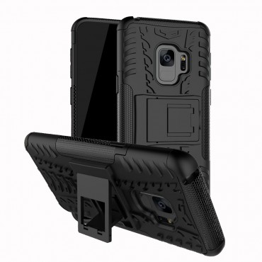 Hibrid TPU géles "Tough" védőtok Samsung Galaxy S9 készülékekhez – fekete
