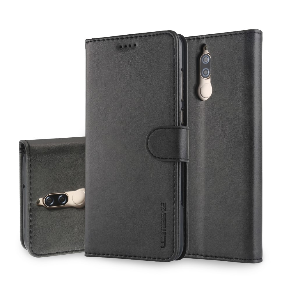 Elegáns "Wallet" műbőrtárca Huawei Mate 10 Lite készülékekhez – fekete