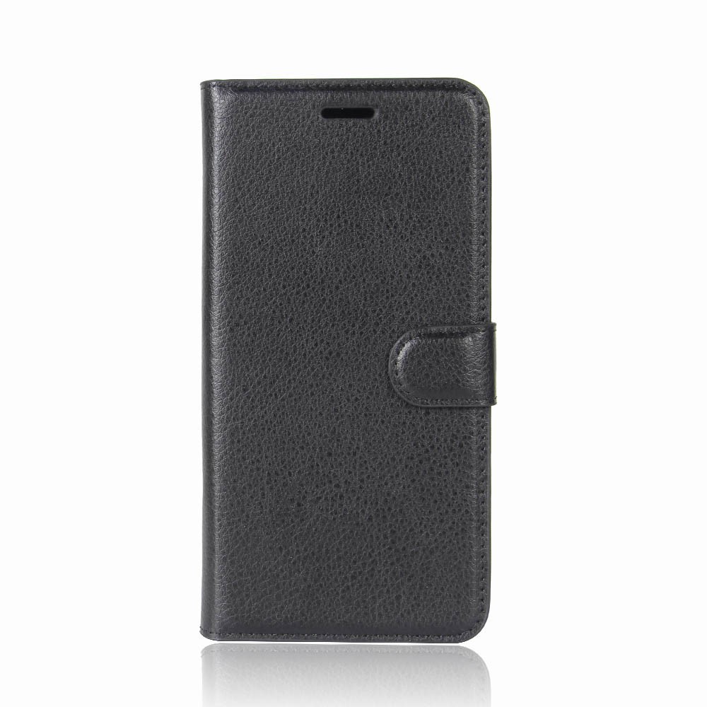 Nyitható tok "Litchi" Huawei P20 készülékekhez – fekete