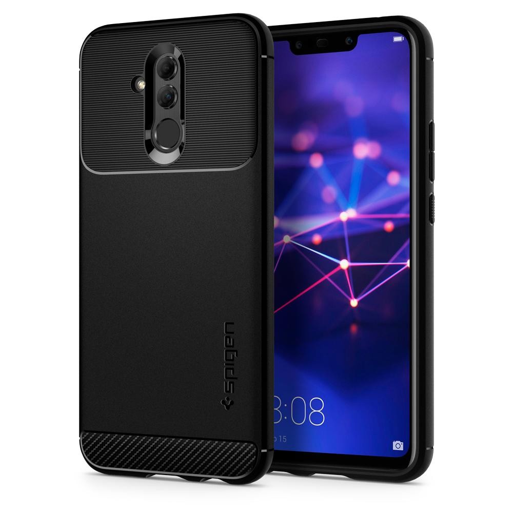 Spigen "Rugged Armor" védőtok Huawei Mate 20 Lite készülékekhez – fekete