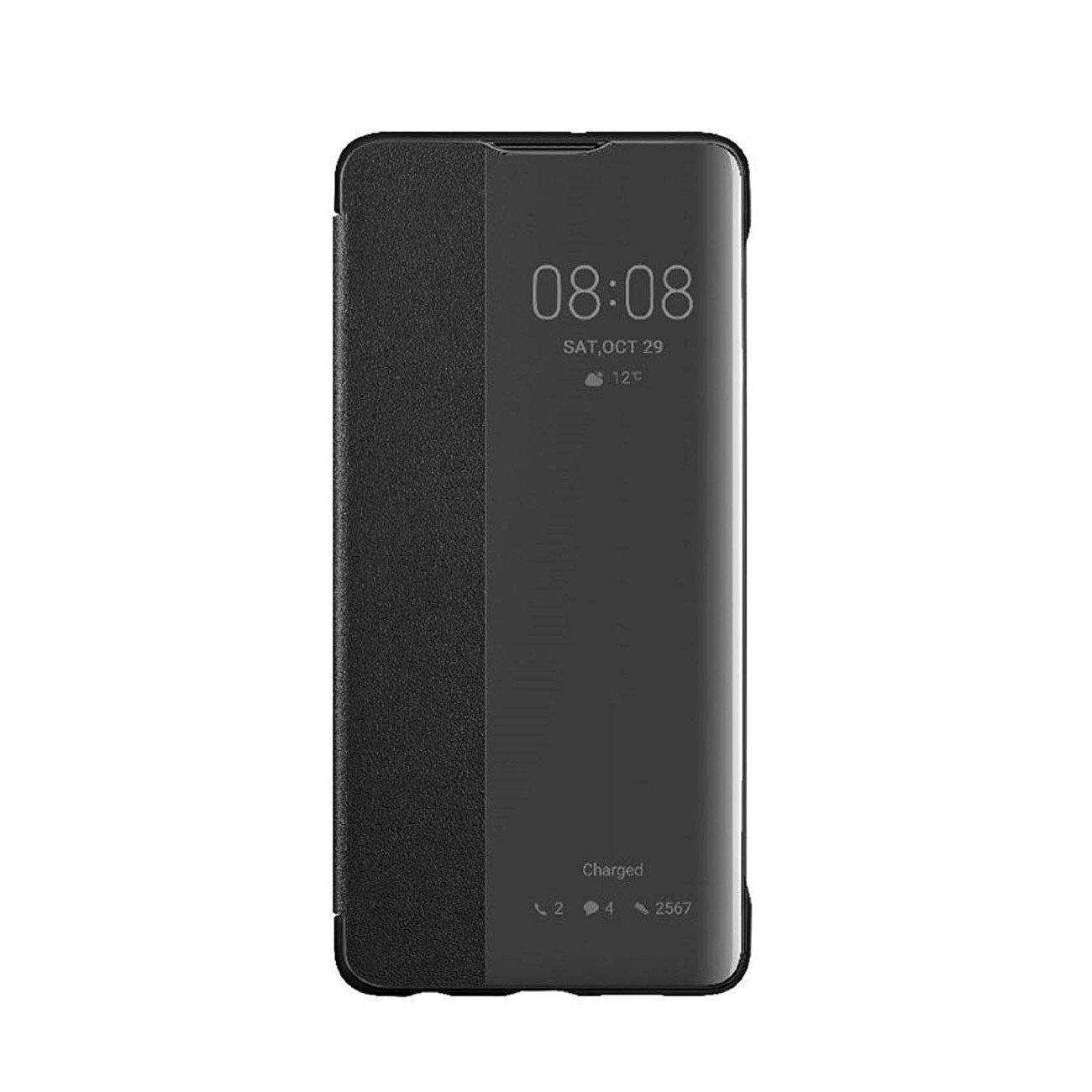 Eredeti nyitható tok "Smart Cover" Huawei P30 készülékekhez - fekete