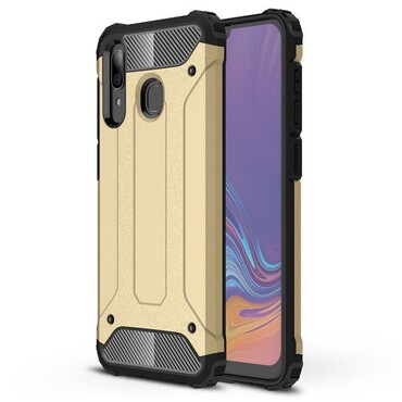Strapabíró tok "Rock" Samsung Galaxy A30 / Galaxy A20 készülékekhez - arany