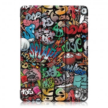Divatos nyitható tok "Graffiti" za iPad Pro 10.5 / iPad Air 2019 készülékekhez