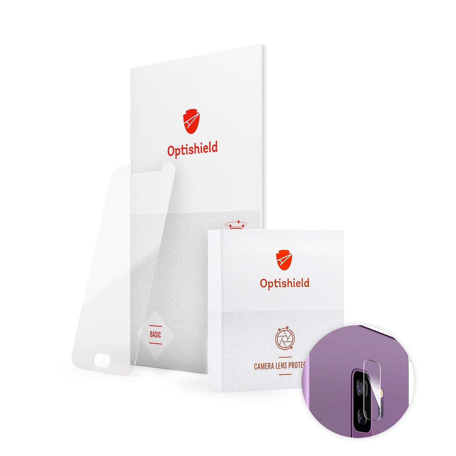 Optishield 2in1 üvegfólia a kijelzőhöz és a hátsó kamerához Samsung Galaxy A6 2018 készülékekhez