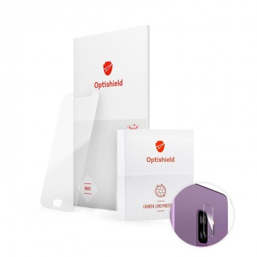 Optishield 2in1 üvegfólia a kijelzőhöz és a hátsó kamerához Samsung Galaxy A8 2018 készülékekhez