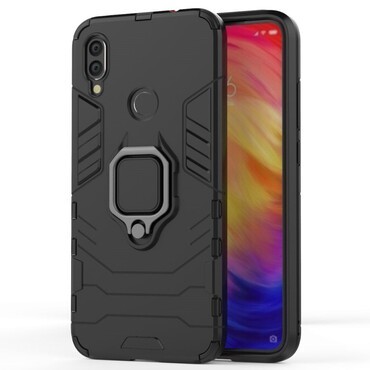 Strapabíró tok "Impact X Ring" Xiaomi Redmi Note 7 készülékekhez - fekete