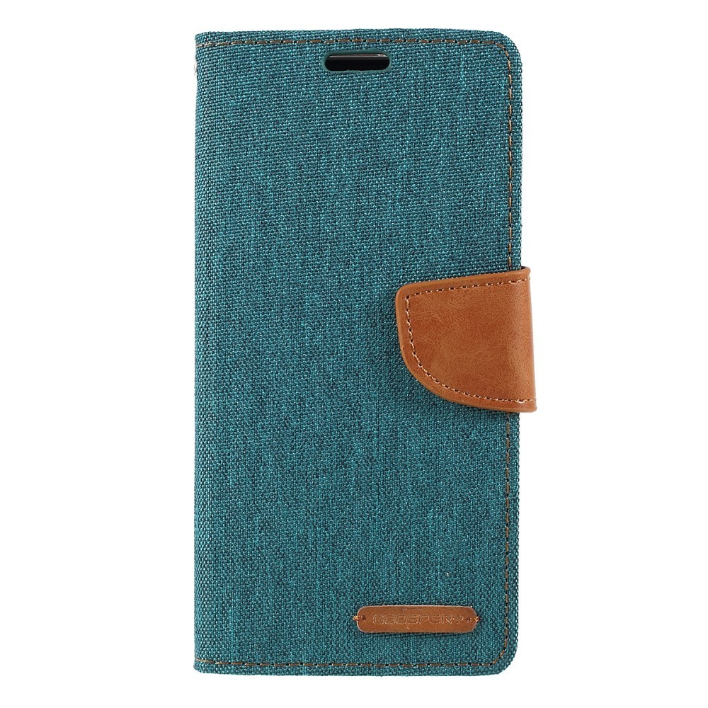 Nyitható tok Goospery Canvas Diary Huawei P30 Lite készülékekhez - zöld