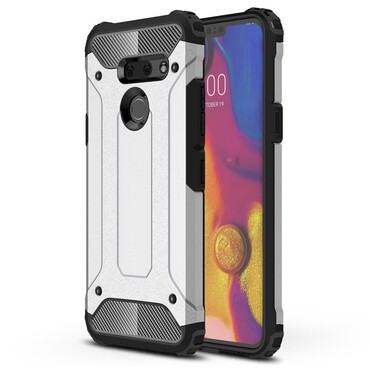 Strapabíró tok "Rock" LG G8 ThinQ készülékekhez - ezüst