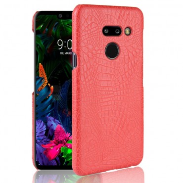 Tok műbőrből "Croc" LG G8 ThinQ készülékekhez - piros