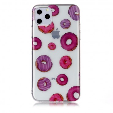 TPU gél tok "Doughnuts" iPhone 11 Pro Max készülékekhez