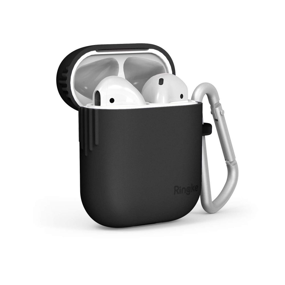 Ringke TPU gél tok AirPods fülhallgatókhoz - fekete