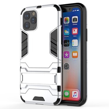 Robusztus tok "Impact X" iPhone 11 Pro készülékekhez - ezüst