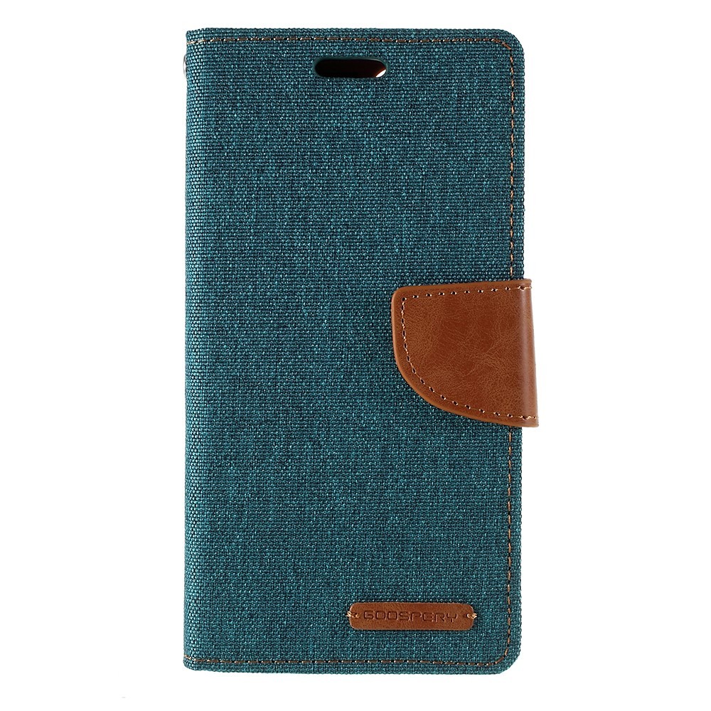 Nyitható tok Goospery Canvas Diary iPhone 11 Pro készülékehez - zöld