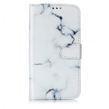 Divatos nyitható tok "Marble" iPhone 11 Pro készülékekhez - fehér