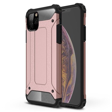 Robusztus tok "Rock" iPhone 11 Pro Max készülékekhez - rózsaszín