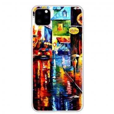 TPU gél tok "Oil Street" iPhone 11 Pro Max készülékekhez