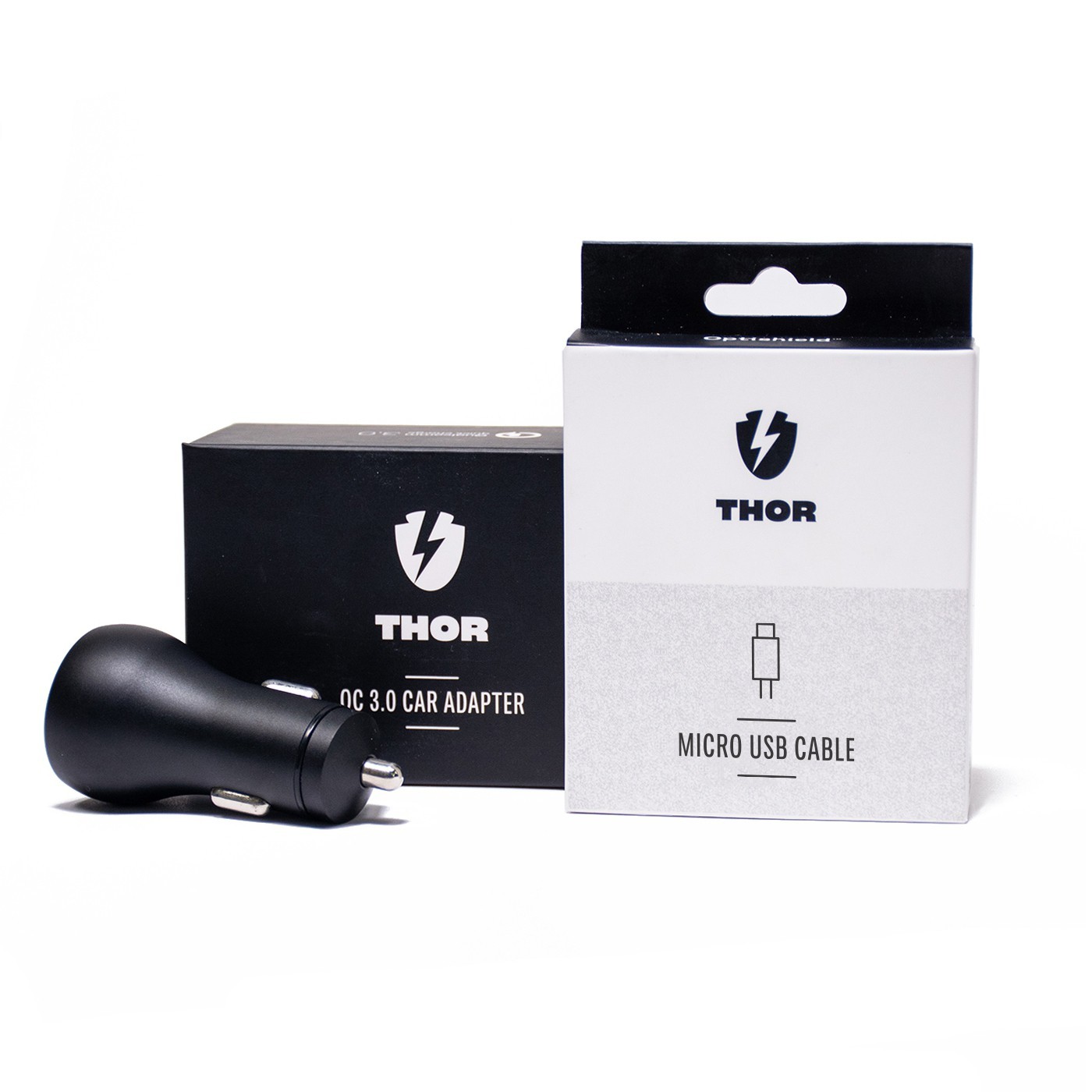 Optishield® THOR autós töltő és Micro USB kábel csomag