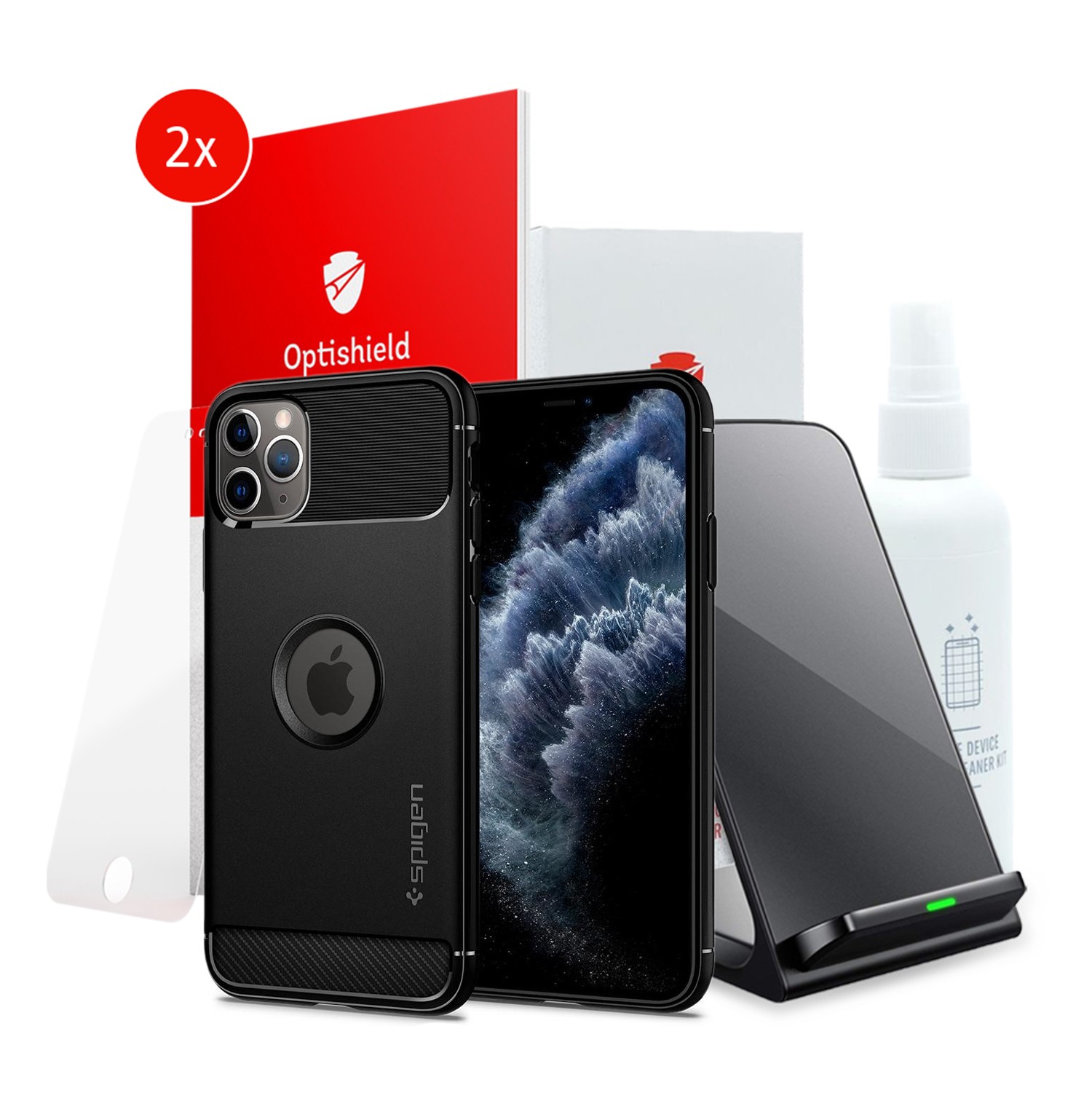 Charge and protect Opti 5Pack iPhone 11 Pro Max készülékekhez