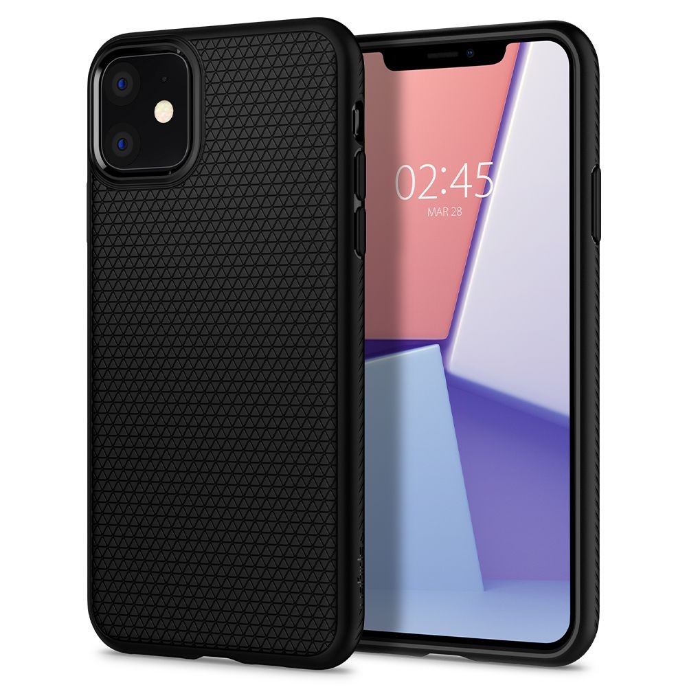 Tok Spigen "Liquid Air" iPhone 11 készülékekhez - black