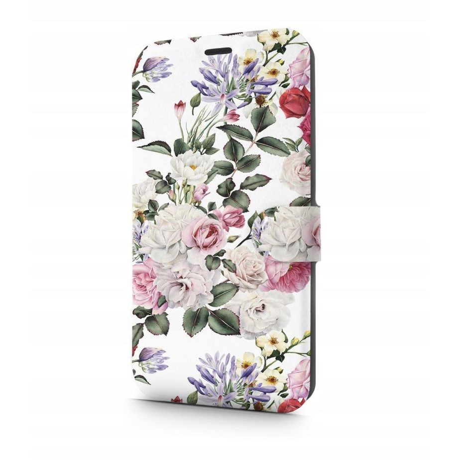 Divatos nyitható tok MobiWear "Floral" LG Q60 / K50 készülékekhez