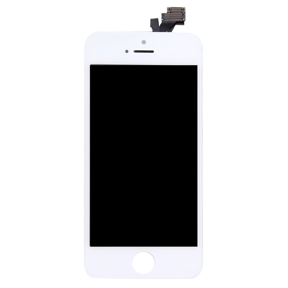 LCD képernyő és érintőképernyő iPhone 5 készülékekhez - fehér - AA minőség