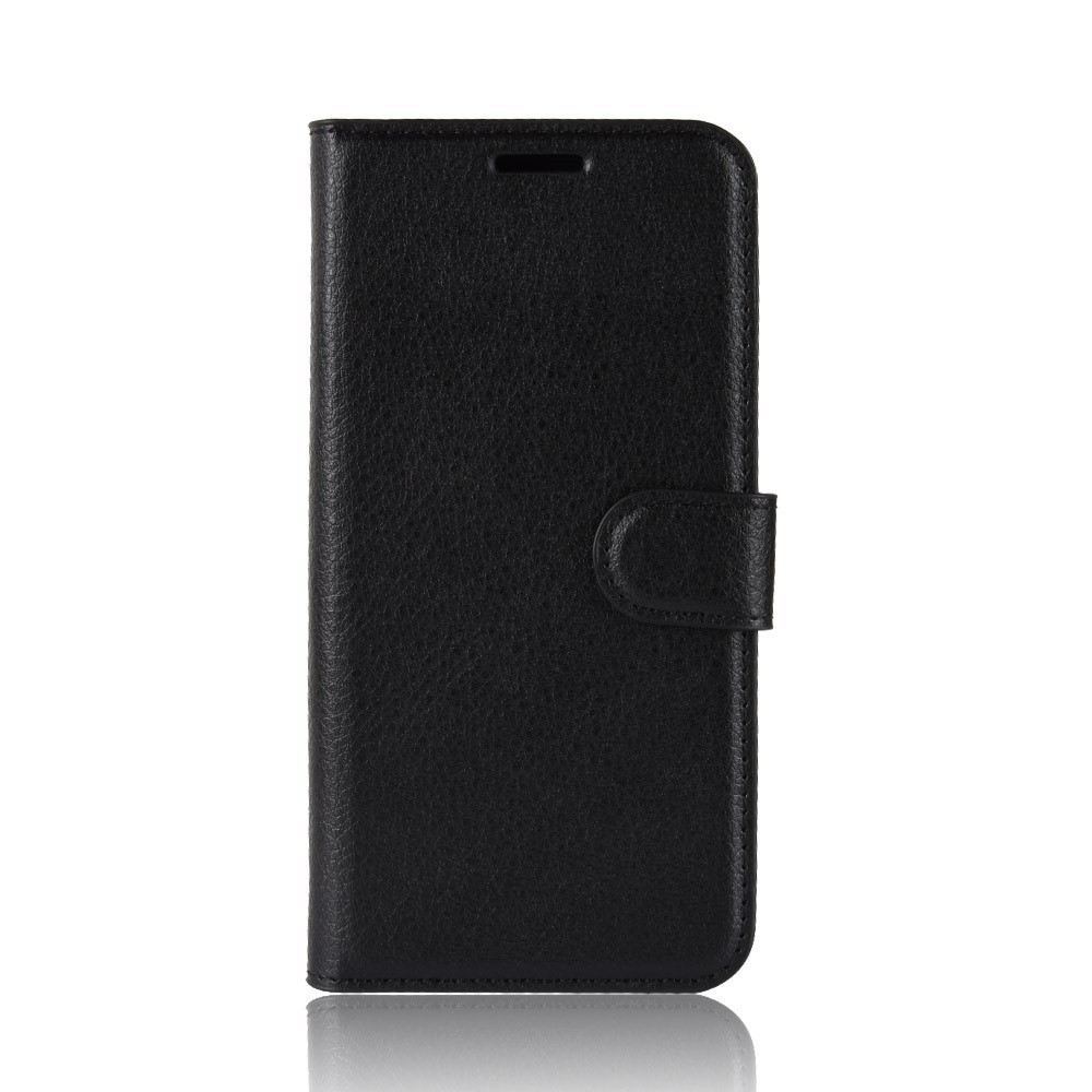 Nyitható tok "Litchi" Xiaomi Redmi Note 8 Pro készülékekhez - fekete