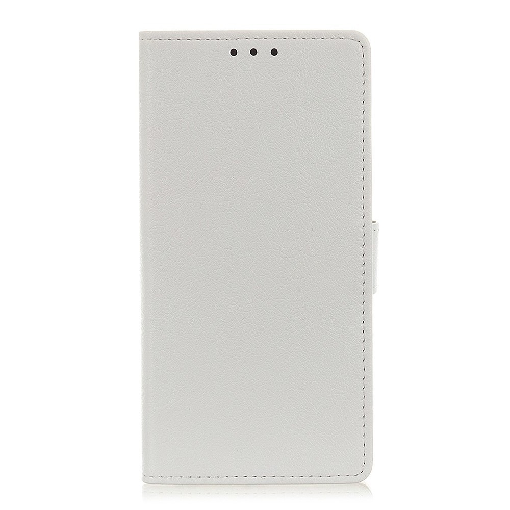 Elegáns nyitható tok "Litchi" Huawei Honor 9X készülékekhez - fehér