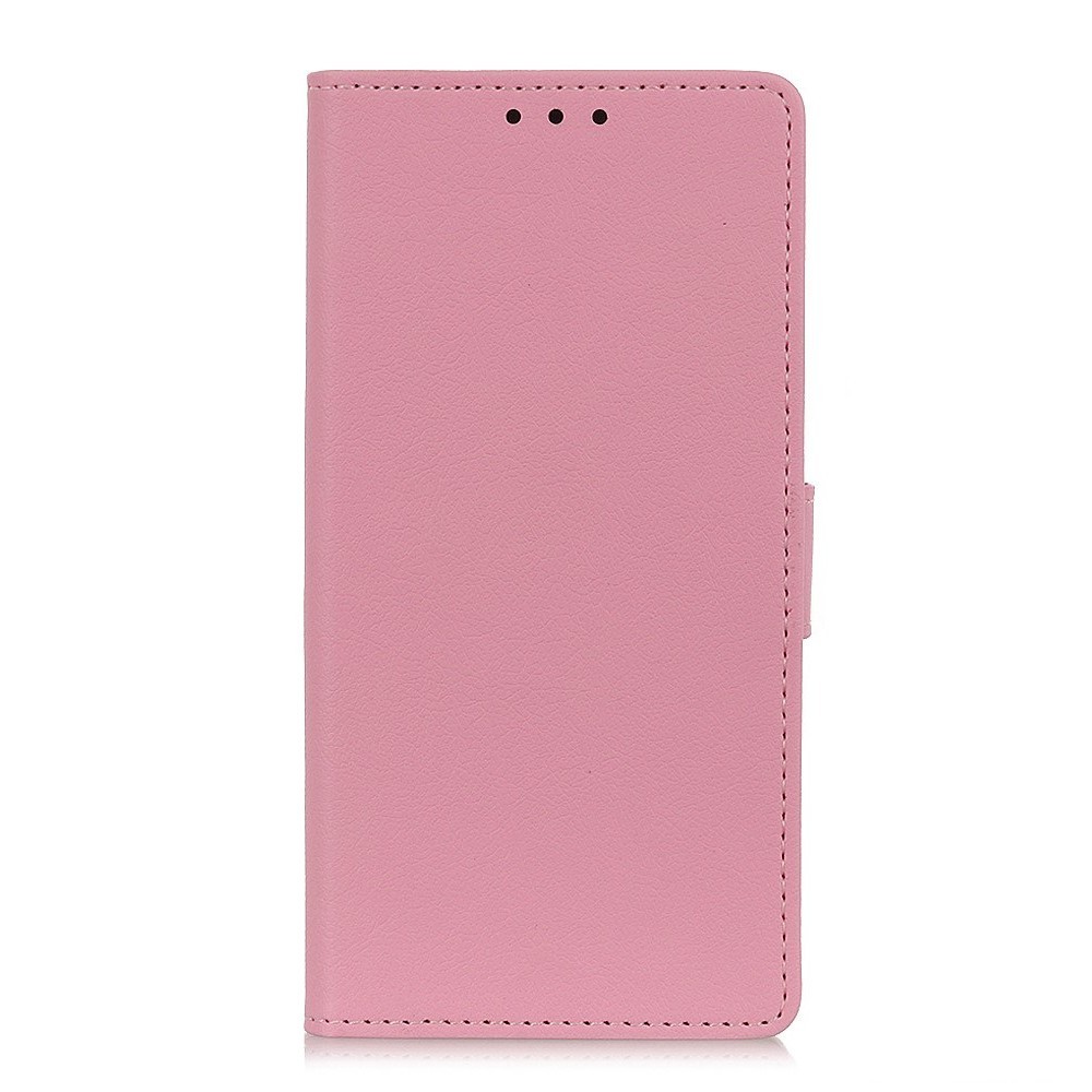 Elegáns nyitható tok "Litchi" Huawei Honor 9X készülékekhez - rózsaszín