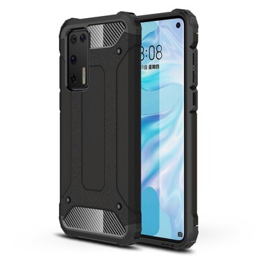 Strapabíró "Rock" védőtok Huawei P40 készülékekhez – fekete