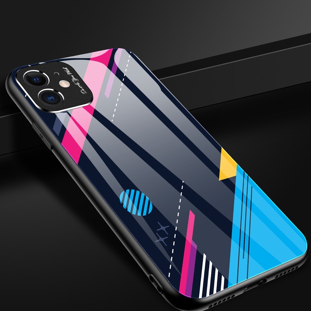 Hibrid tok edzett üvegből "Dot Dash" iPhone 11 készülékekhez