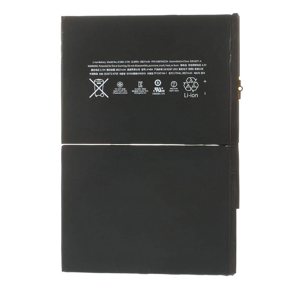 Akkumulátor iPad Air / iPad 9.7 2017 / iPad 9.7 2018 készülékekhez - 8827 mAh - OEM - AAA minőség