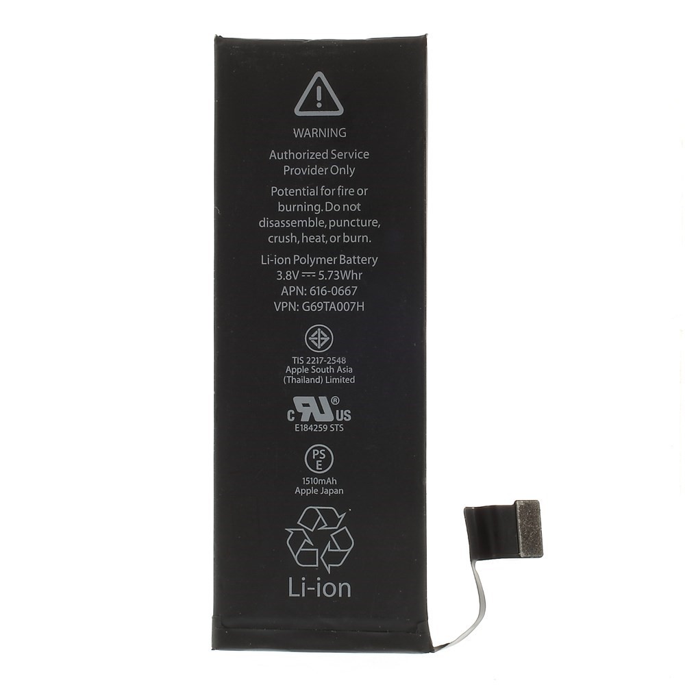 Akkumulátor iPhone 5C készülékekhez - 1510 mAh - OEM - AAA minőség