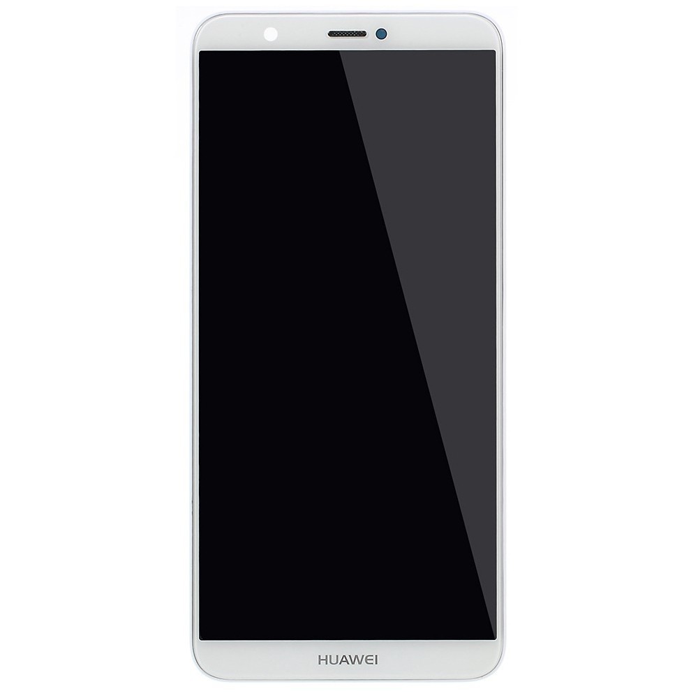 LCD kijelző Huawei P Smart készülékekhez - fehér - A minőség