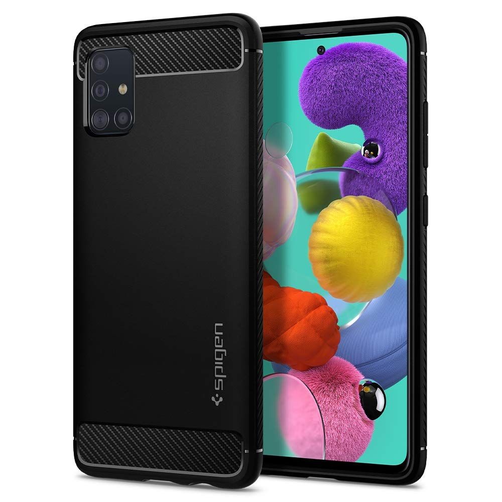 Tok Spigen "Rugged Armor" Samsung Galaxy A71 készülékekhez - black