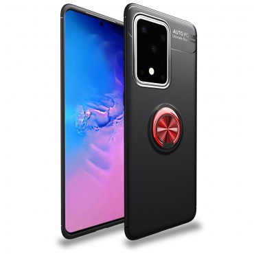 TPU gél tok "Multi Ring" Samsung Galaxy S20 Ultra készülékekhez - fekete-piros